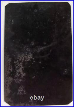 Antique Rare Tintype Photo White Victorian Woman Holding African American Baby