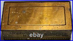 Antique The Diamond Match Company Metal Tin With African American Art