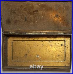 Antique The Diamond Match Company Metal Tin With African American Art