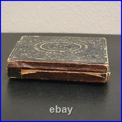 Antique Tintype Photo Girls Lock Of Hair Mourning Union Case 1800s 2 Woman READ