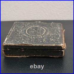 Antique Tintype Photo Girls Lock Of Hair Mourning Union Case 1800s 2 Woman READ