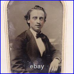 Antique Tintype Photo of a Young Edwin Booth, John Wilkes Brother Baltimore