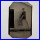 Antique Tintype Photograph Handsome Young Man Riding Penny Farthing Bike Bicycle