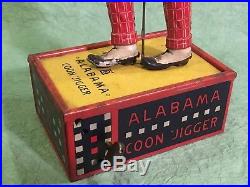 Antique Toy Lehmann Alabama Coon Jigger Wind Up Black Americana