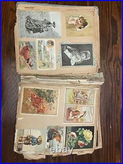 Antique Victorian Scrapbook Advertising Black Americana Trading Cards 52 Pages