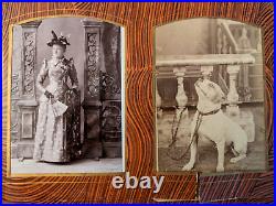 Antique Victorian cabinet photo album with OVER 70 PHOTOS
