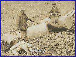 Antique Vintage 1934 African American Hunter Rifle Bear Kill Odd Animal Photo