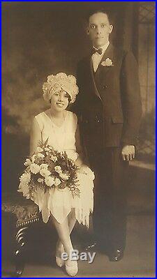 Antique Vintage African American Black Couple Wedding Photograph Artistic Photo