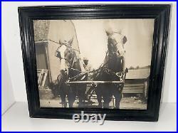 Antique Vintage Photograph Young African American Black Boy Farmhand on Horse