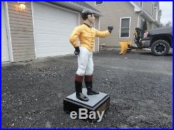 Antique cast iron lawn jockey