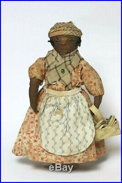 Antique early American black doll 19th Century, United States