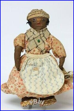 Antique early American black doll 19th Century, United States