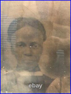 Antique framed picture 2 African American Women very old sepia-tone