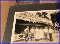 Antique photo Roadside Cider BBQ Restaurant customers standing out front rare