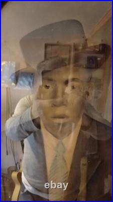 Antique rare oval framed picture of Handsome African American Man. VG cond