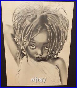 Asha Brown Sugar Young Girl Large Hand Signed In Ink Poster