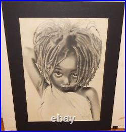 Asha Brown Sugar Young Girl Large Hand Signed In Ink Poster