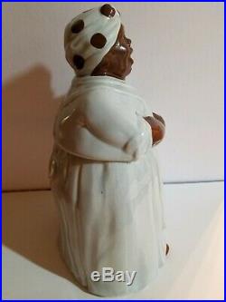 Aunt Jemima Black Americana Vintage Mammy Cookie Jar Mosaic Rare Blue Dress