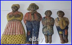 Aunt Jemima, Mose, Diana, & Wade vintage dolls, 1924 Black Americana