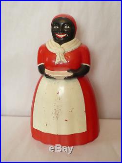 Aunt Jemima Vtg Cookie Jar F&F Mold & Die Works Black Mammy Americana Plastic