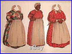 Aunt Jemima paper doll black americana very rare plus 2 outfits mammy 1940s
