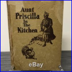 Aunt Priscilla in the Kitchen Black Americana Cookbook, dated 1929