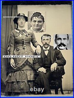 Authentic Doc Holliday & Big Nose Kate Tintype Photo. Near Pristine Condition