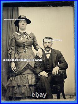 Authentic Doc Holliday & Big Nose Kate Tintype Photo. Near Pristine Condition