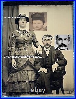 Authentic Doc Holliday & Big Nose Kate Tintype Photo. Near Pristine Condition