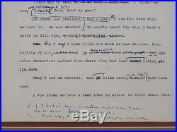 Autobiography Malcolm X Early Draft Page Alex Haley & MALCOLM Hand Annotated yqz