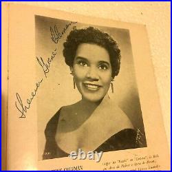 Autograph THERESA GREEN COLEMAN soprano black americana programme