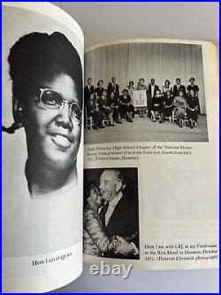 BARBARA JORDAN SIGNED A Self Portrait African American Texas U. S. Congress