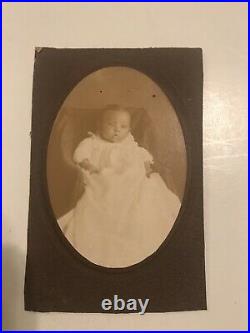 BEAUTIFUL 1800s VERY RARE CABINET CARD PHOTO of AFRICAN AMERICAN BABY in STUDIO