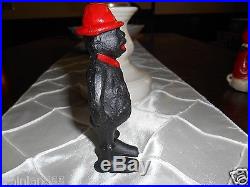BLACK AMERICANA GIVE ME A PENNY CAST IRON BANK SOLID HEAVY SEE PICTURES