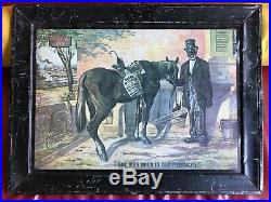 BLACK AMERICANA Vintage Green River Inn Whiskey Metal Sign 19 x 25