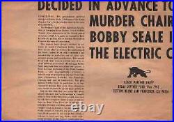 BLACK PANTHER MANIFESTO POSTER Bobby Seale in the Electric Chair 1970