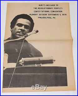 BLACK PANTHER PARTY Free Huey Newton 1970 ORIGINAL POSTER Civil Rights Speech
