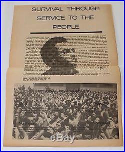 BLACK PANTHER PARTY Free Huey Newton 1970 ORIGINAL POSTER Civil Rights Speech