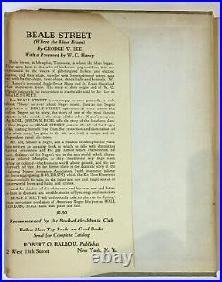 Beale Street Where the Blues Began 1934 First Edition by George W. Lee