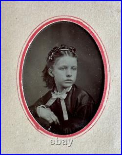 Best Friends White & African American Girls Tintype Photos 1800s Black Americana