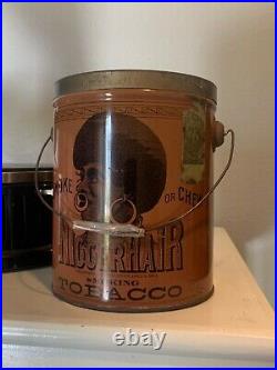 Bigger Hair Tobacco Tin Vintage Black Americana Rare