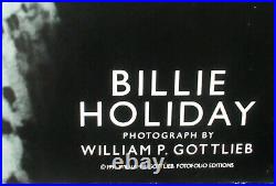 Billie Holiday African American Poster By William Gottlieb 1991