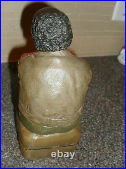 Black Americana 1900's J. Maresch Vintage Figural Tobacco Jar