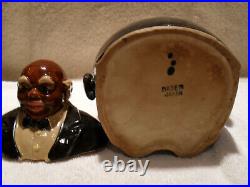 Black Americana 1930's Pair of Biscuit Cookie Jars