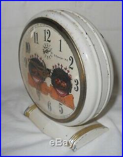 Black Americana 1942 Lux Alarm Clock Mack And Jack Baby Doll Face / Memorabilia