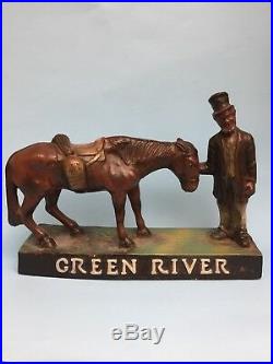 Black Americana Advertizing Green River Whiskey C1930, S to 1940, S (Firm Price)