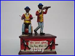 Black Americana BANK Shepard Hardware Co. Drummer 1800s Spic and span cast