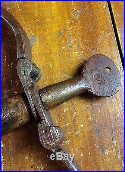 Black Americana Cast Iron Fixed Handcuffs Hand Cuff Set 1858 O'Brien Slave Trade