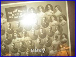 Black Americana Class of 1909 Photograph Hampton Institute Virginia