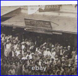 Black Americana Native Rppc Postcard Honolulu 1917 Army Artillery Corps Gurrey's